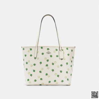 美國🇺🇸a輸入正品 Coach City 蘋果印花托特包