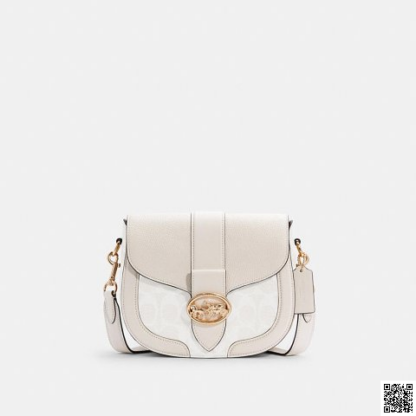 美國🇺🇸a輸入正品 Coach Georgie 老花馬鞍包