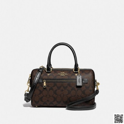 美國🇺🇸a輸入正品 Coach Rowan 老花酒桶包