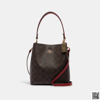美國🇺🇸a輸入正品 Coach Small Town老花水桶包