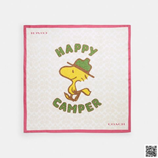 美國🇺🇸a輸入正品 Coach X Peanuts 絲巾