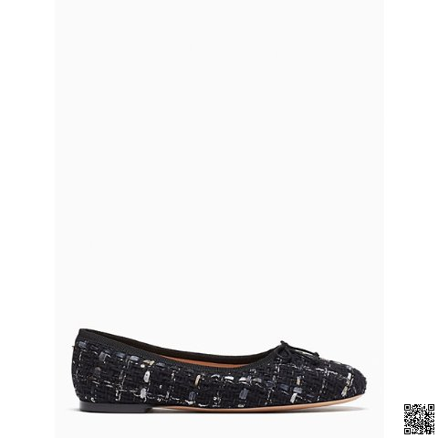 美國🇺🇸a輸入正品 Kate Spade 小香風花呢芭蕾鞋