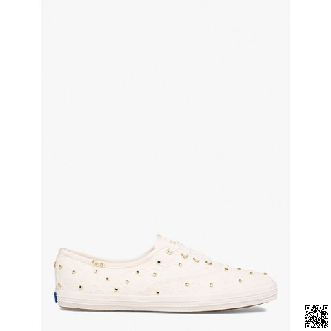 美國🇺🇸a輸入正品 Kate Spade 釘珠小白鞋