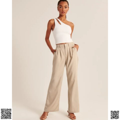 美國代購正品 Abercrombie & Fitch 闊腿褲