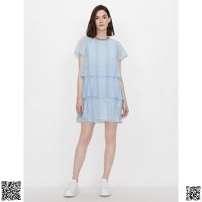 美國🇺🇸輸入正品 Armani Exchange 分層荷葉邊連衣裙
