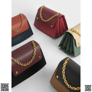美國🇺🇸輸入正品 Charles & Keith 拼色鏈條包