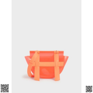 美國代購正品 Charles & Keith 果凍翻蓋包