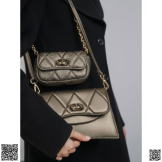 美國🇺🇸輸入正品 Charles & Keith 絎縫子母單肩包 可