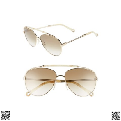 美國🇺🇸輸入正品 Chloe 59mm Aviator 墨鏡