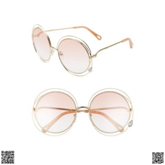 美國🇺🇸輸入正品 Chloe CARLINA PEARL ROUND 墨鏡
