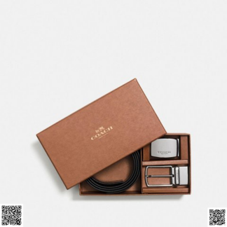 美國🇺🇸輸入正品 Coach Mod Plaque Harness 腰帶禮盒