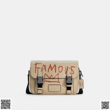 美國代購正品 Coach X Jean Michel Basquiat斜挎包