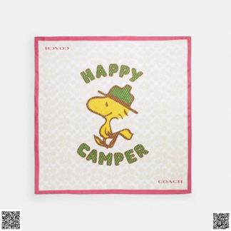 美國🇺🇸輸入正品 Coach X Peanuts 絲巾