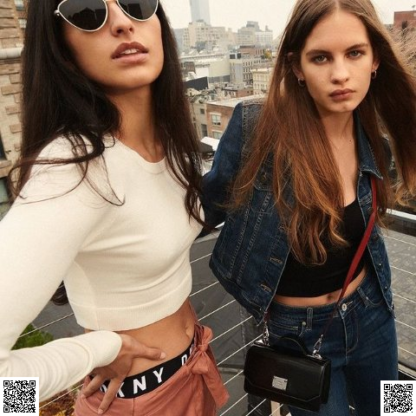 美國代購正品 DKNY 牛仔夾剋