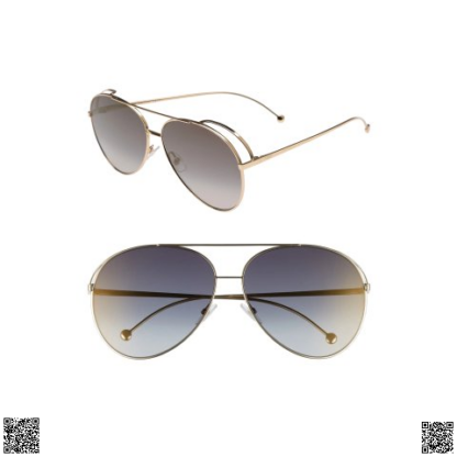 美國🇺🇸輸入正品 Fendi 52mm Aviator 墨鏡
