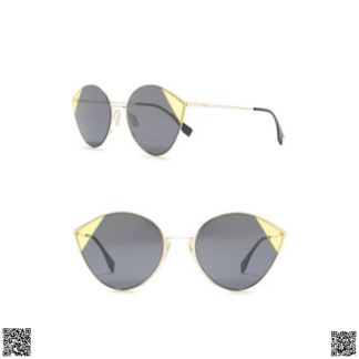 美國🇺🇸輸入正品 Fendi 60mm Cat Eye 墨鏡