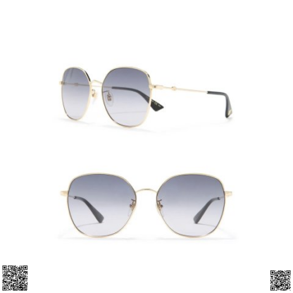 美國🇺🇸輸入正品 Gucci 59mm Modified 圓框墨鏡
