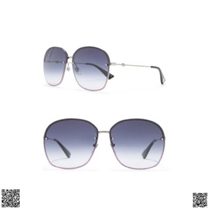 美國🇺🇸輸入正品 Gucci 63mm Modified Aviator 墨鏡