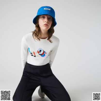 美國代購正品 Lacoste 圓領刺綉有機棉毛衣