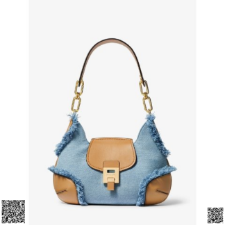 美國🇺🇸輸入正品 Michael Kors Bancroft 復古丹寜拼皮腋