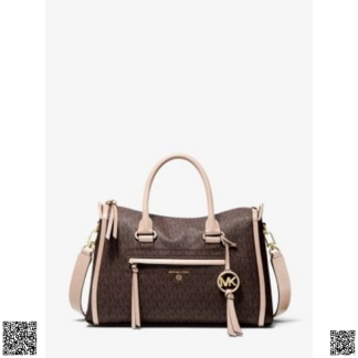 美國🇺🇸輸入正品 Michael Kors Carine 老花手提包 中號