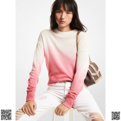 美國🇺🇸輸入正品 Michael Kors 漸變粉羊絨毛衣