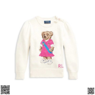 美國🇺🇸輸入正品 Ralph Lauren 小熊圖案 女童毛衣