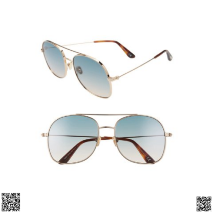 美國🇺🇸輸入正品 Tom Ford Delilah 58mm Aviator 墨鏡