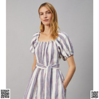 美國代購正品 Tory Burch 條紋連衣裙