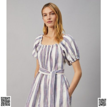 美國代購正品 Tory Burch 條紋連衣裙