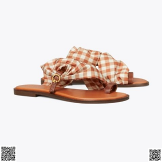 美國代購正品 Tory Burch 絲巾涼鞋