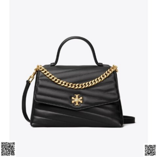 美國🇺🇸輸入正品 Tory Burch Kira Chevron 黑金手提袋