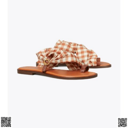 美國🇺🇸輸入正品 Tory Burch 絲巾涼鞋