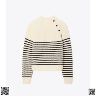 美國🇺🇸輸入正品 Tory Burch 美利奴條紋毛衣