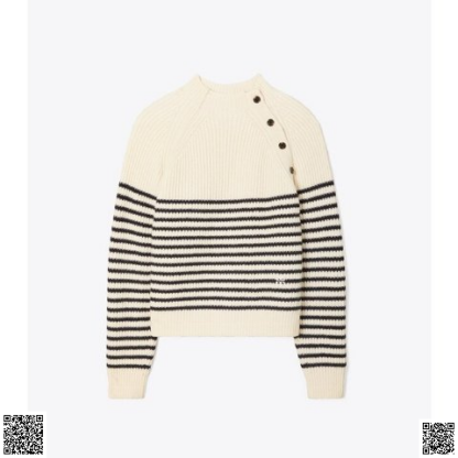 美國🇺🇸輸入正品 Tory Burch 美利奴條紋毛衣