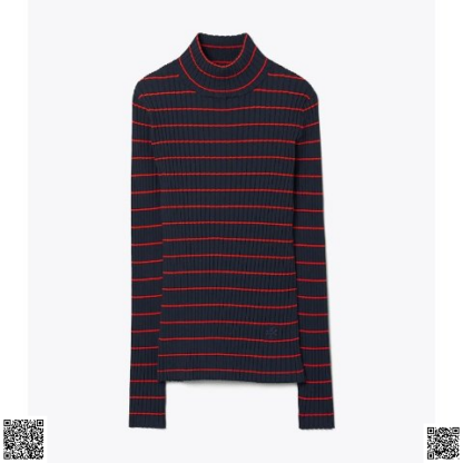 美國🇺🇸輸入正品 Tory Burch 高領條紋上衣
