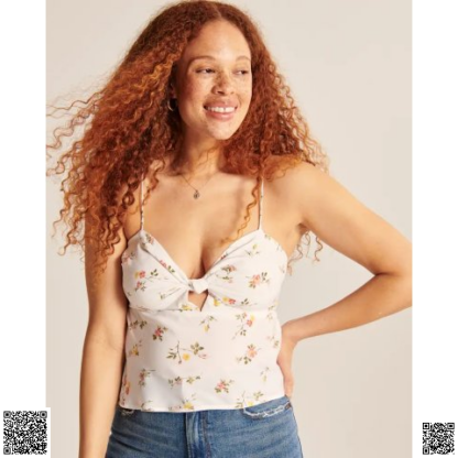 美國代購正品 Abercrombie & Fitch 碎花吊帶上衣