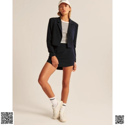 美國代購正品 Abercrombie & Fitch 高腰西裝外套