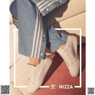 美國代購正品 Adidas Nizza Trefoil 小白鞋 男女同款