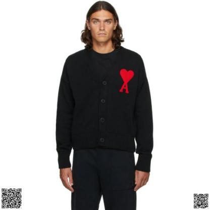 美國代購正品 Ami Alexandre Mattiussi 愛心針織開衫
