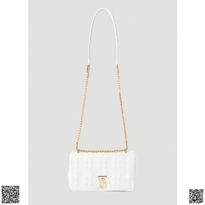 美國代購正品 Burberry Lola 小號白色單肩包