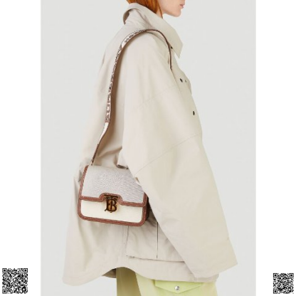 美國代購正品 Burberry TB 米色小號單肩包