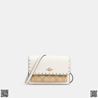 美國代購正品 COACH Foldover 斜挎包