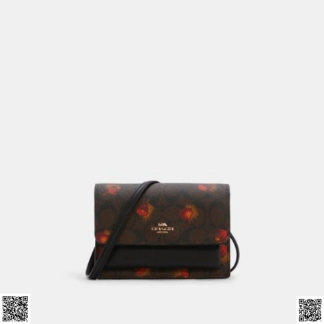 美國代購正品 COACH Foldover 斜挎包
