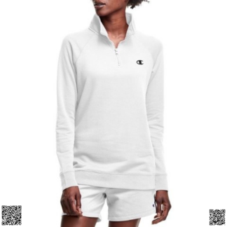 美國代購正品 Champion Logo 女士半拉鏈上衣