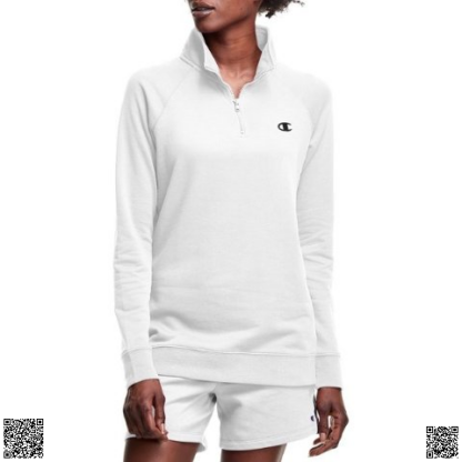 美國代購正品 Champion Logo 女士半拉鏈上衣
