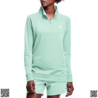 美國代購正品 Champion Logo 女士半拉鏈上衣