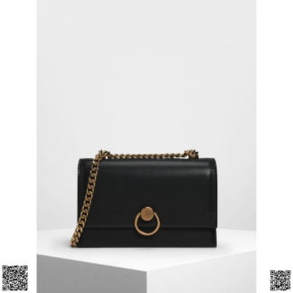 美國代購正品 Charles & Keith 鎖扣鏈條包