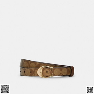 美國代購正品 Coach C扣老花腰帶 25 Mm