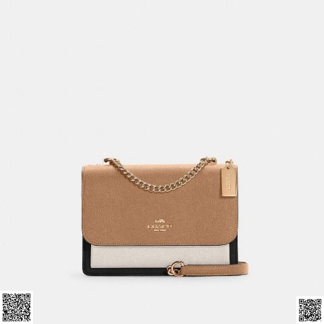 美國代購正品 Coach Klare 拼色翻蓋包